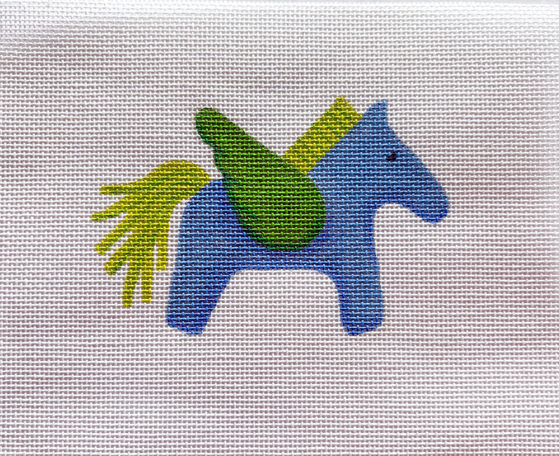 NEW - Kate Dickerson mini/bag charm - Pegasus - blue, lime & green