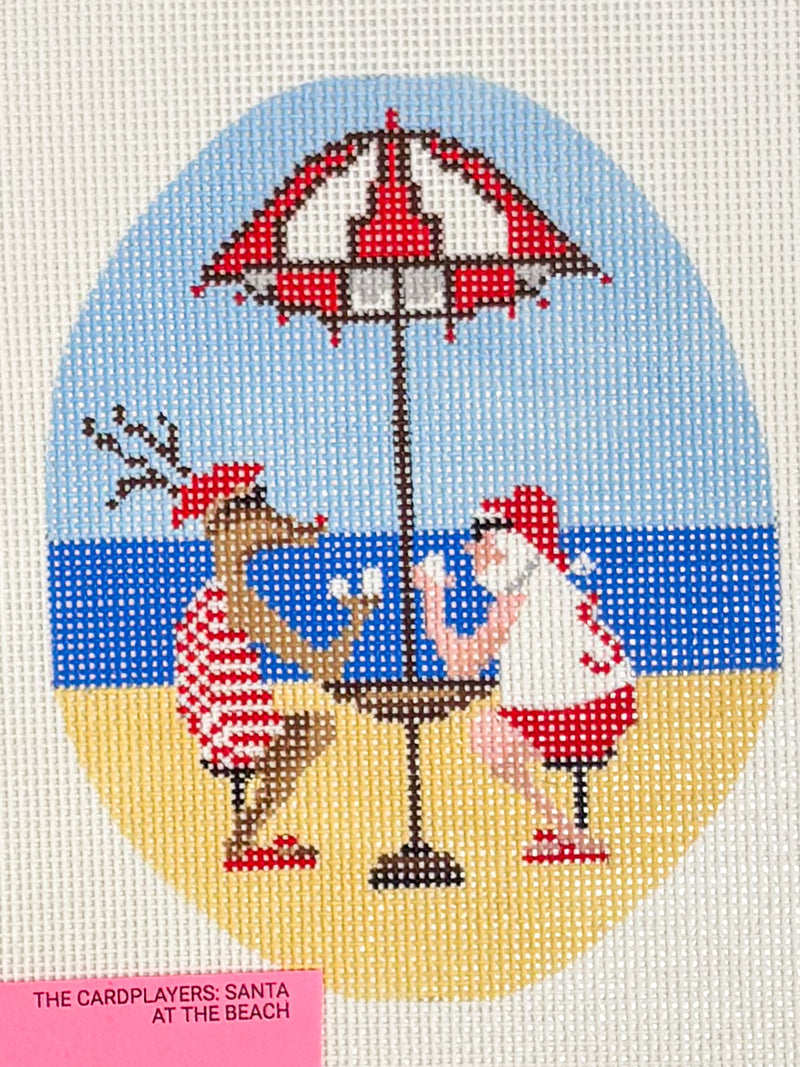 The Cardplayers: Santa at the Beach
