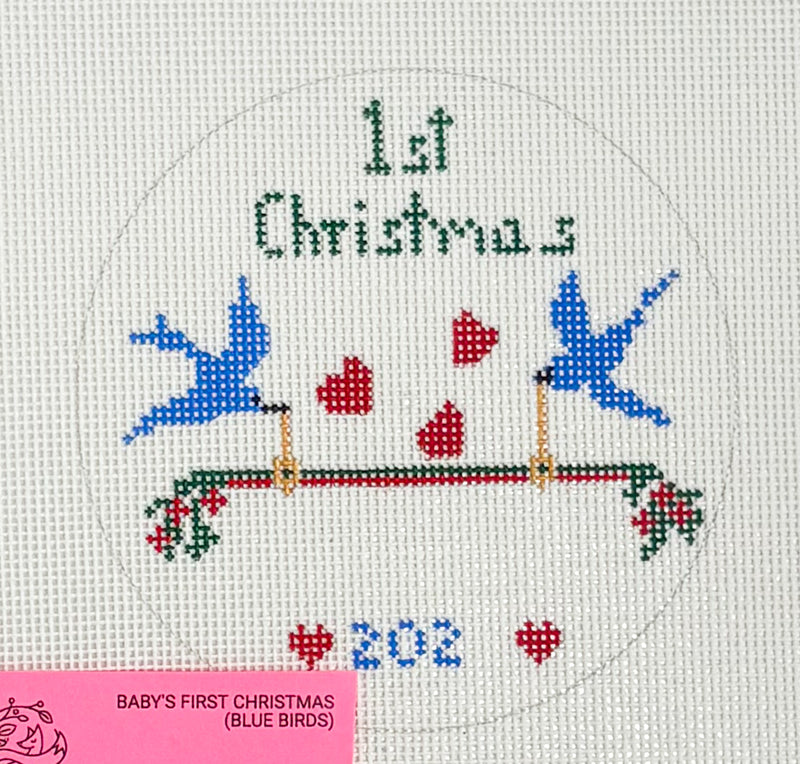 Baby's First Christmas (Blue Birds)