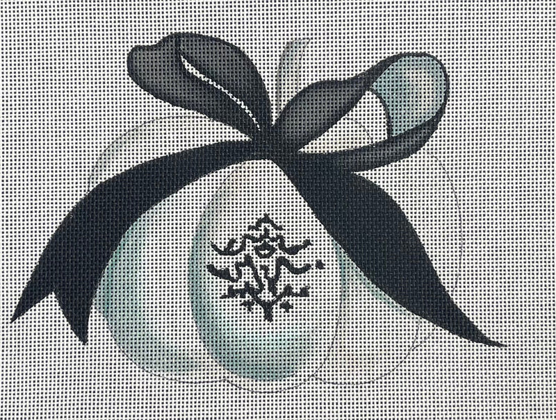 Elegant Pumpkin With Ribbon