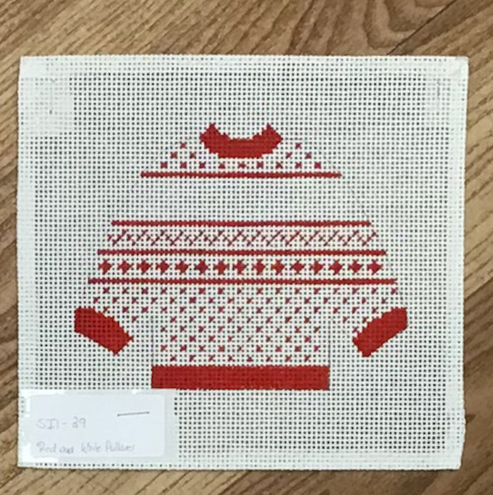 Red and White Pullover with Personalization