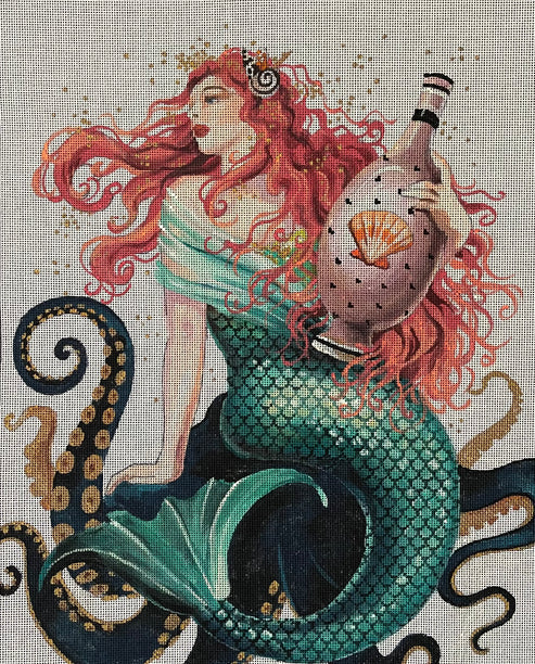 Mermaid W Vase
