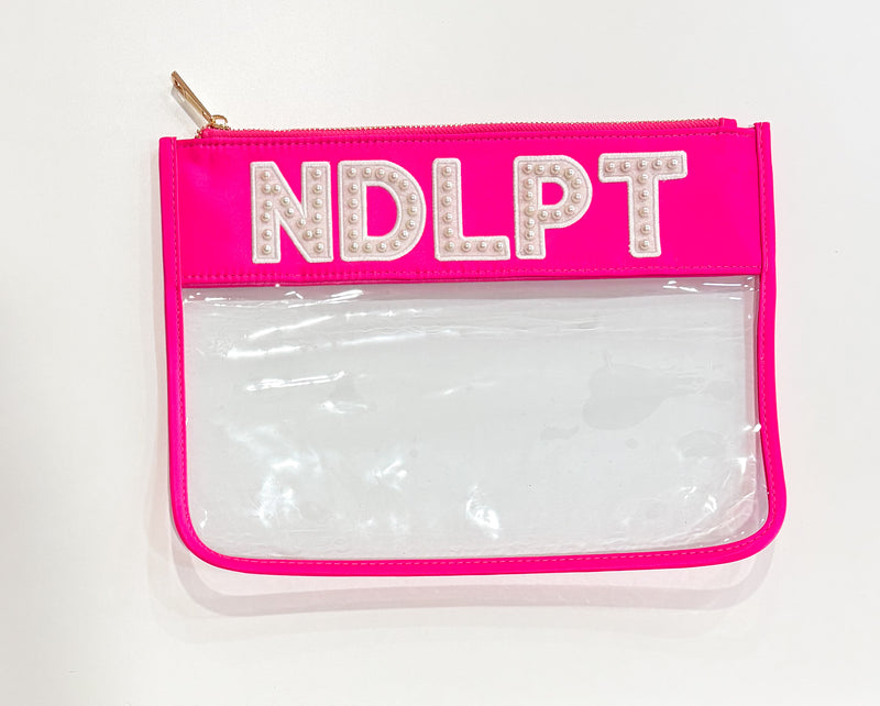 NDLPT Clear Zip Pouch