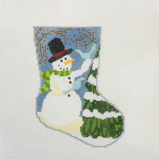 Frosty - Ornament Sized Stocking (18 mesh)