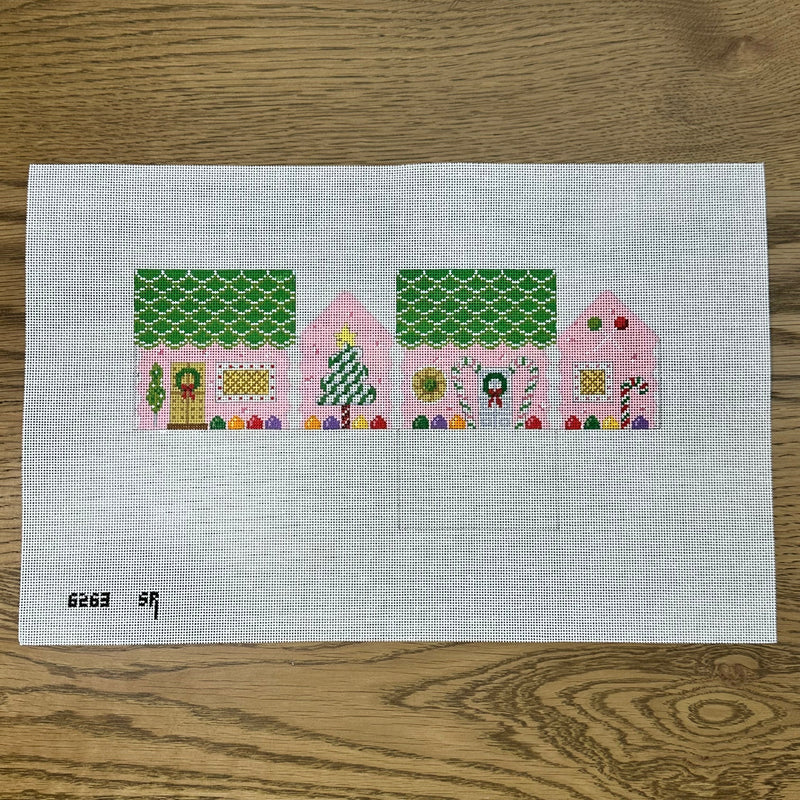 Lime Slice Roof and Peppermint, 3D Gingerbread House - 18 mesh