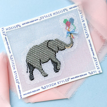 Children's  - Baby Elephant with Balloons