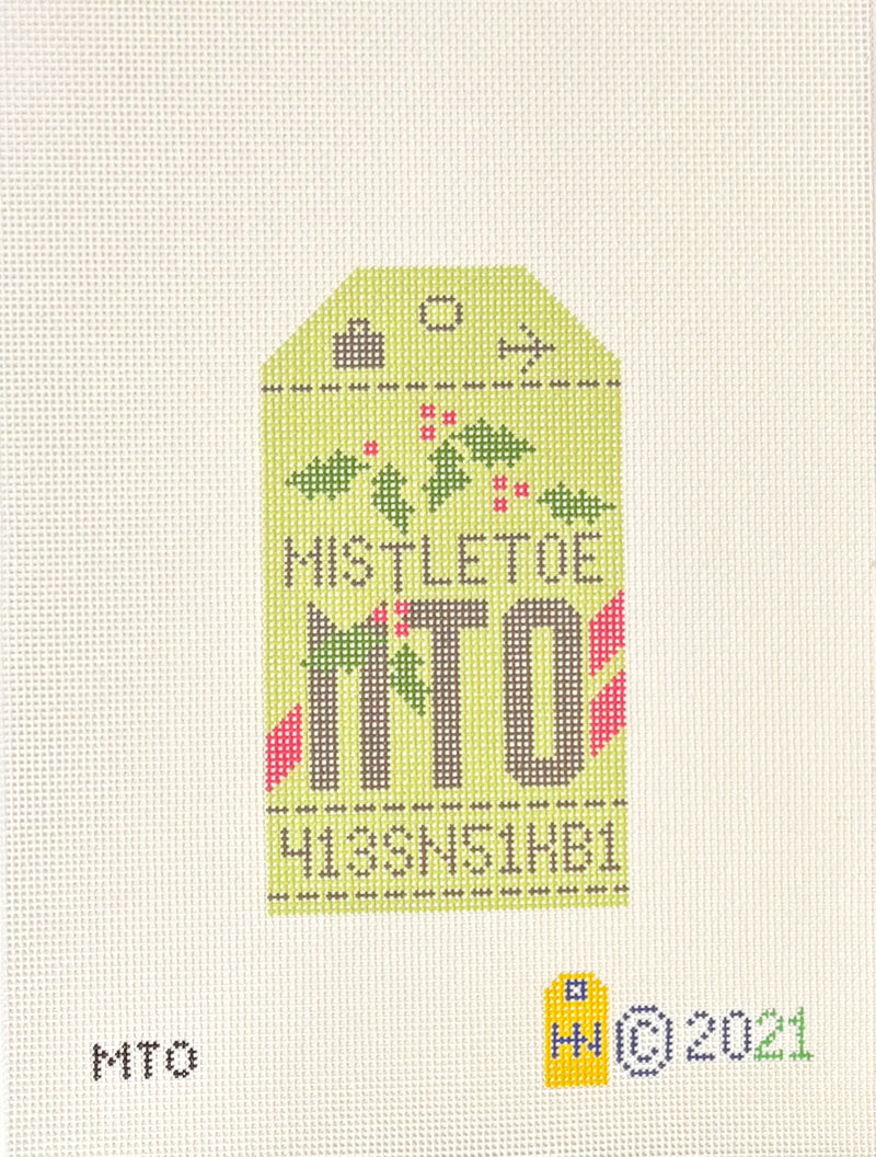 Mistletoe Luggage Tag