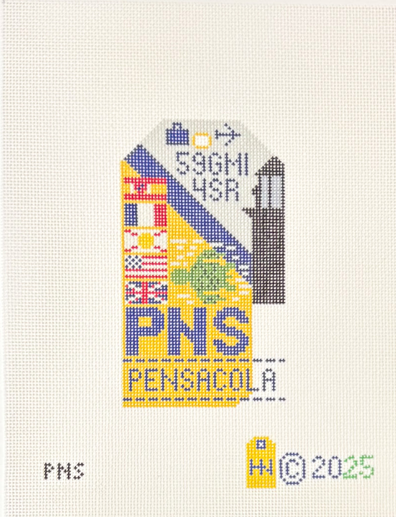 Retro Travel Tag · PENSACOLA