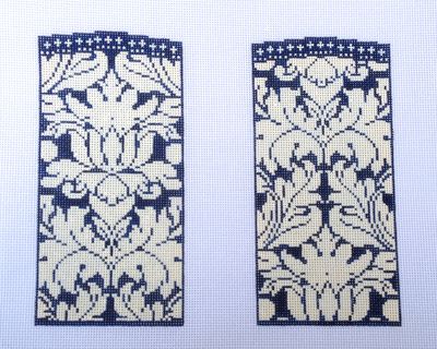 Royal Damask Eyegalss Case - Blue