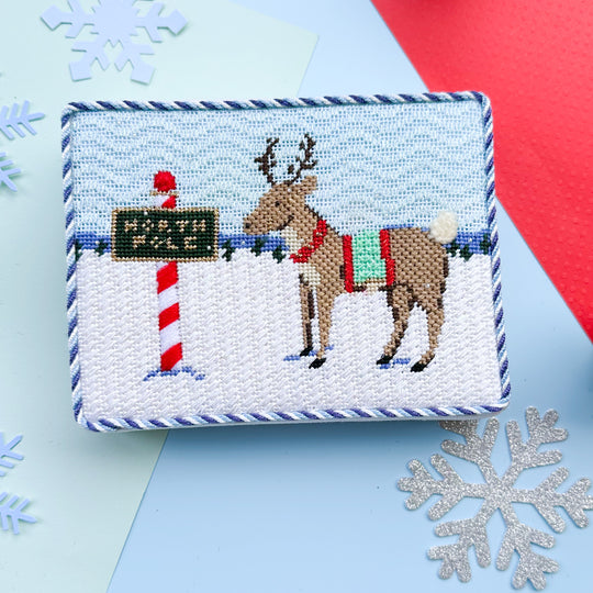Reindeer Games Series - Reindeer and North Pole Sign