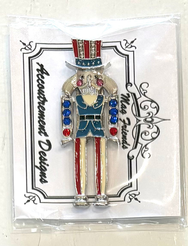 Uncle Sam Nutcracker Needleminder (Red, White, & Blue) USA