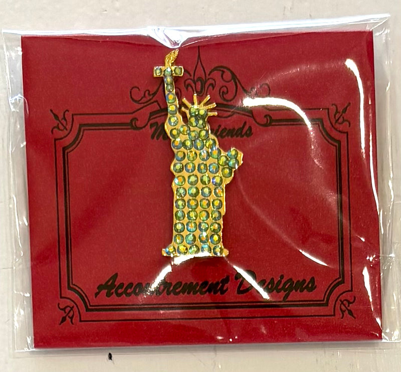 Statue of Liberty with Rhinestones Needleminder