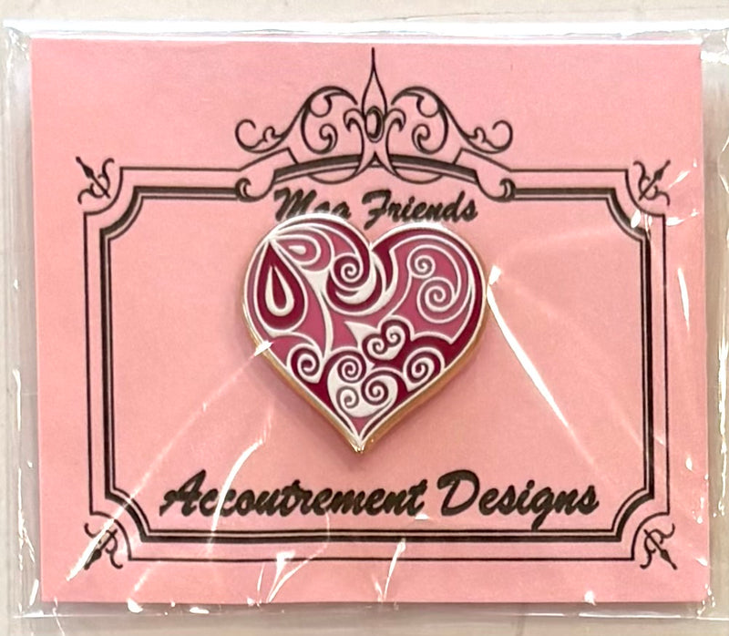 Swirl Heart Needleminder - Pink