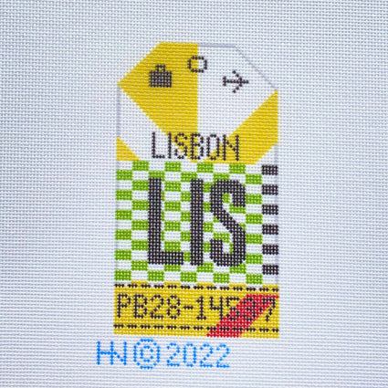 Retro Travel Tag · Lisbon