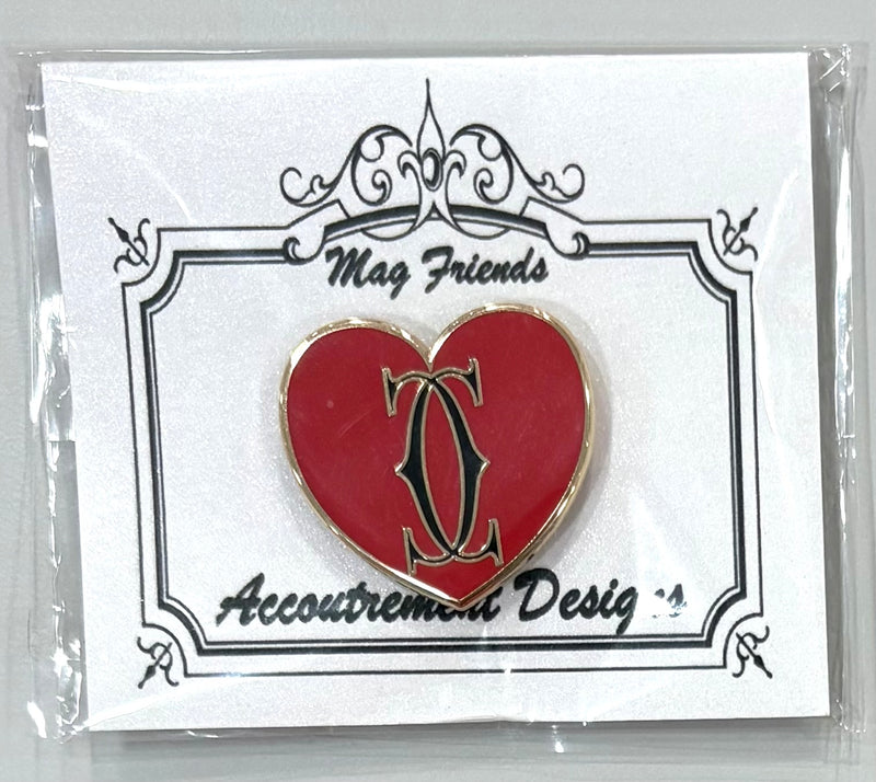 Designer Heart CC Needleminder Black/Red