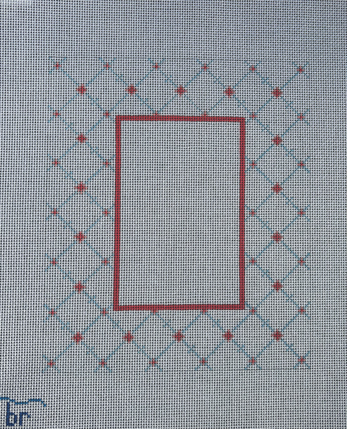 Frame - Coral & Blue