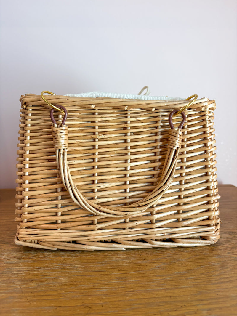 Handwoven Rattan Handbag