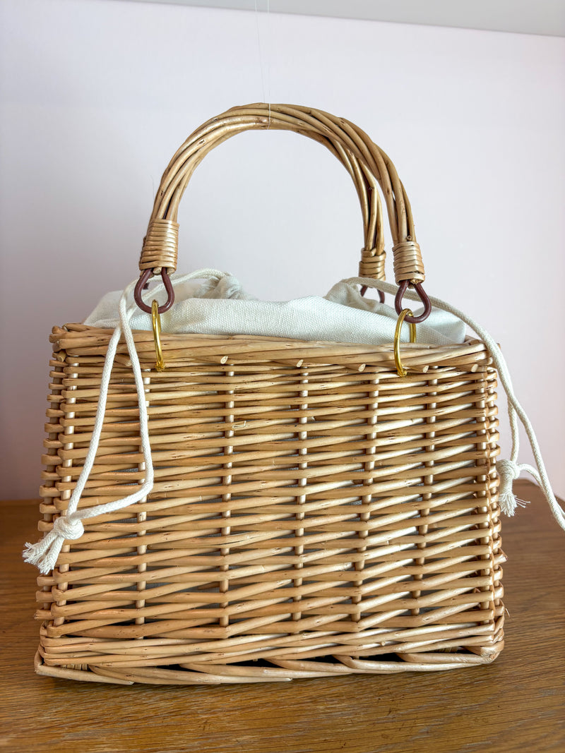 Handwoven Rattan Handbag