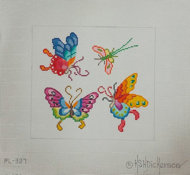 Chinese Butterflies & Dragonfly