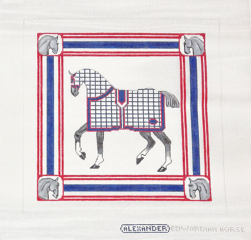 Edwardian Horse in Blue