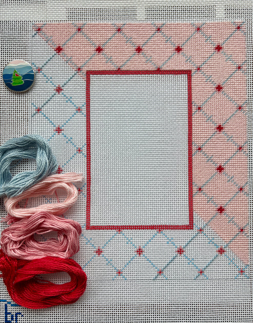 Frame - Coral & Blue