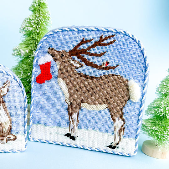 Christmas Forest - Reindeer with Stocking