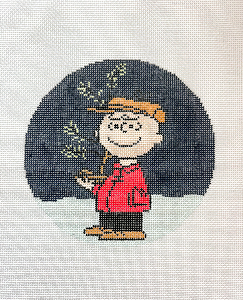 PEANUTS "A Charlie Brown Christmas" - Charlie Brown Holding Tree