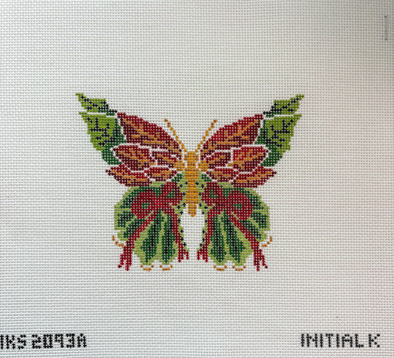 Butterfly Ornament -Poinsettia