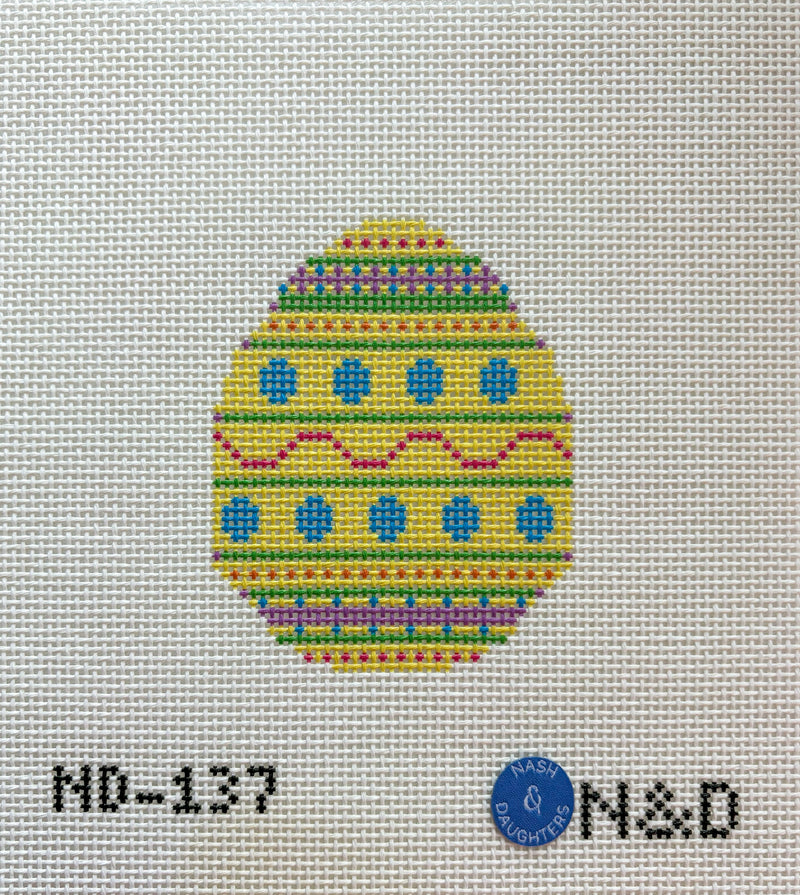 Happy Pattern Yellow Egg