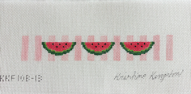 Watermelons on Pink Stripes Fob