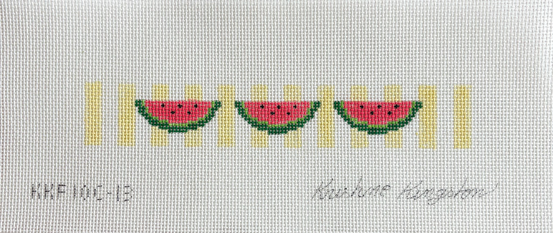 Watermelons on Yellow Stripes Fob