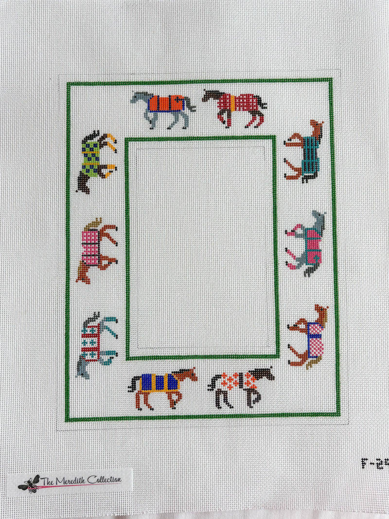 Horses w/ Blankets Photo Frame