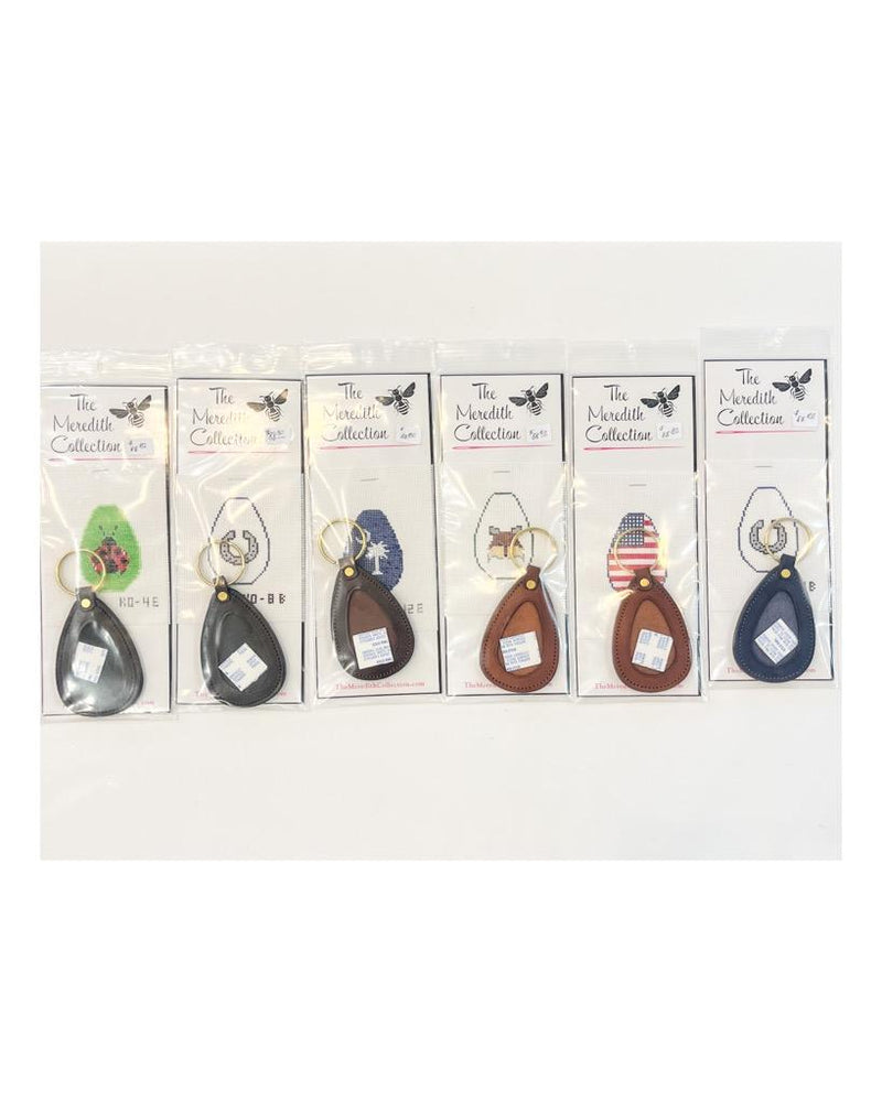 Oval Leather Key Fob Kit