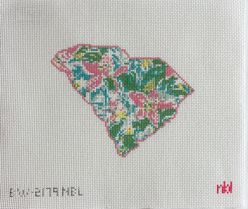 Floral Map of South Carolina