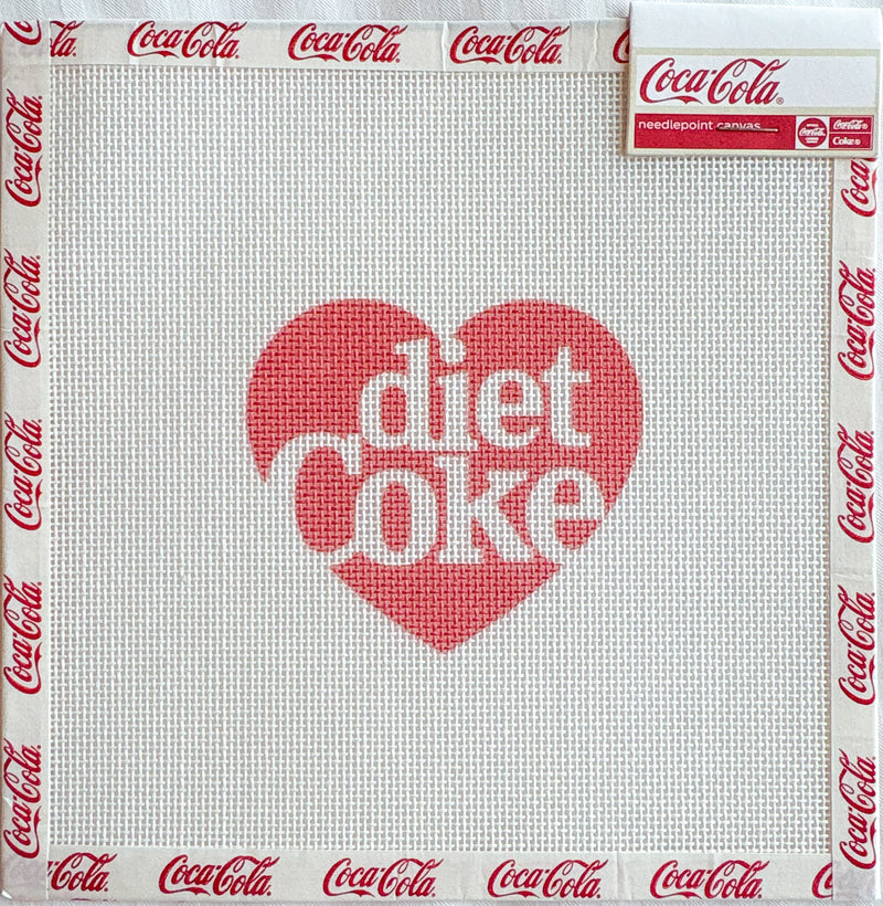 Diet Coke Heart Canvas