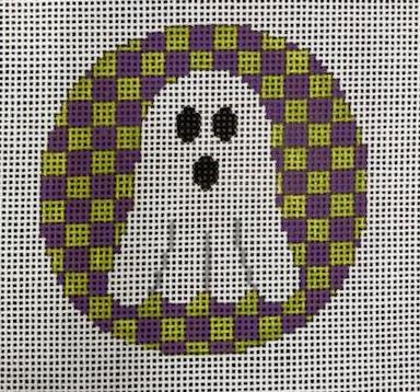 Ghost on Green and Purple Checks 18m