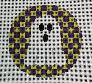 Ghost on Green and Orange Checks 13m