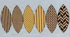 6 in pumpkin orange and black