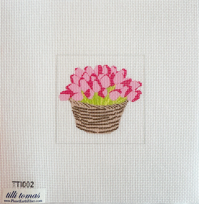 Flowers in Basket Insert
