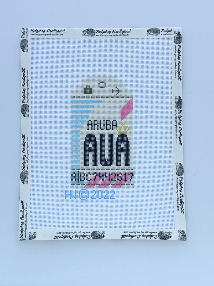 Retro Travel Tag · Aruba