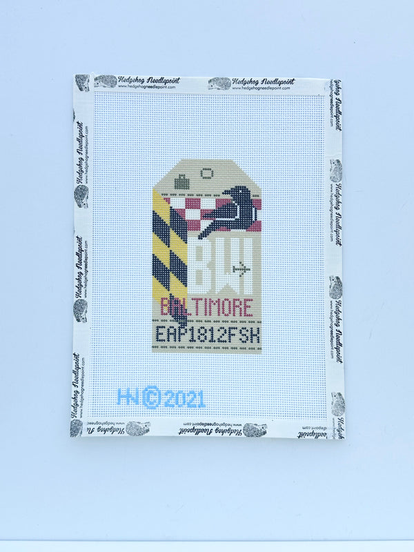 Retro Travel Tag · Baltimore