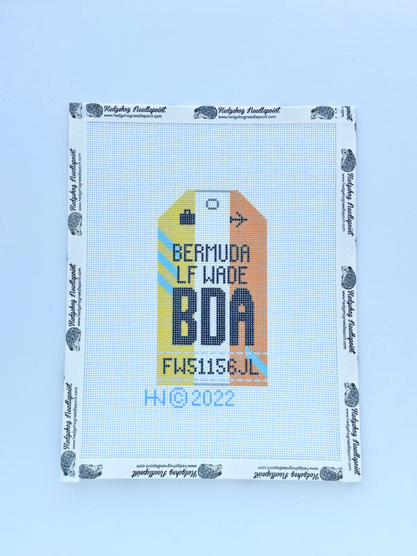 Retro Travel Tag · Bermuda