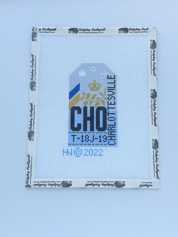 Retro Travel Tag · Charlottesville