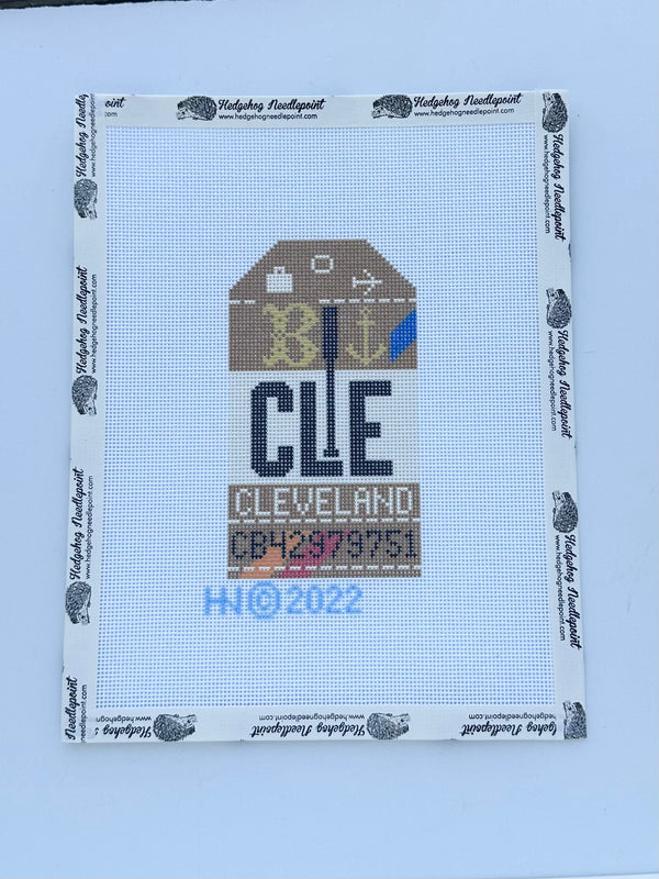 Retro Travel Tag · Cleveland
