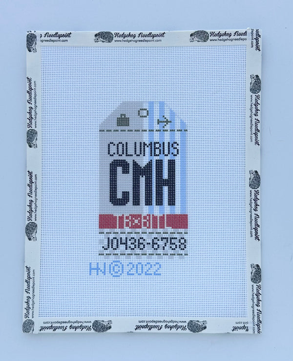 Retro Travel Tag · Columbus