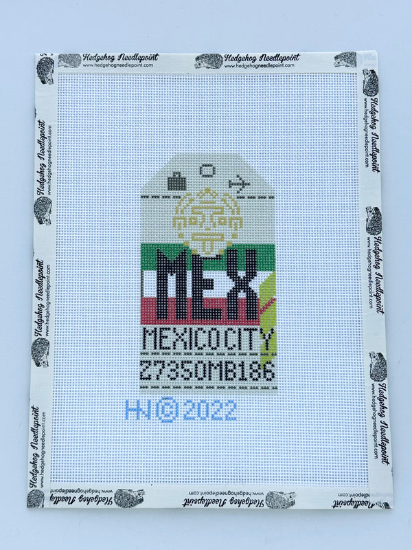 Retro Travel Tag · Mexico City