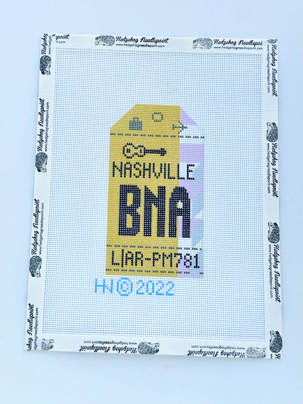 Retro Travel Tag · Nashville