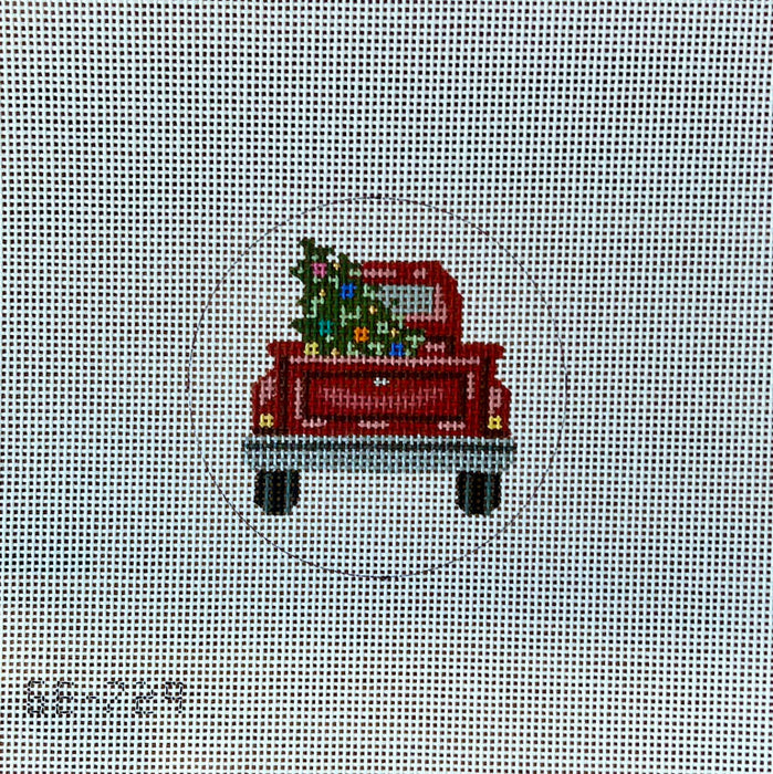 Red Truck w/ Christmas Tree Ornament
