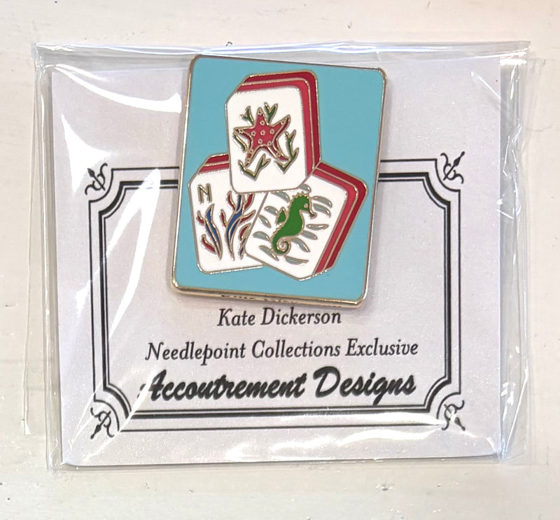 Kate Dickerson Mahjong Tiles Needleminder - Blue