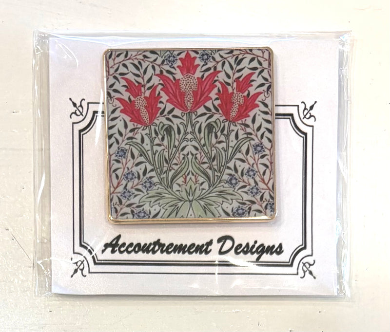 William Morris Red Tulips Needleminder